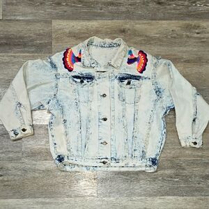 Vintage Heartland jeans Embroidered Denim Jacket